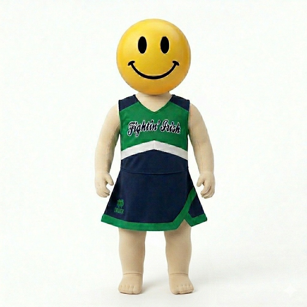 Notre Dame Fightin' Irish (2) Piece Cheer/Panty Jumper Dress Baby 12M **NWT**